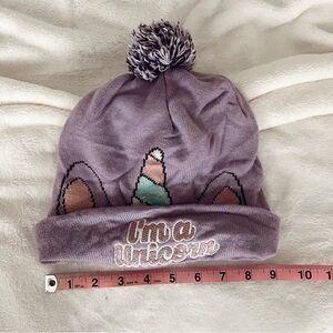 unicorn pompom beanie winter hat 🦄